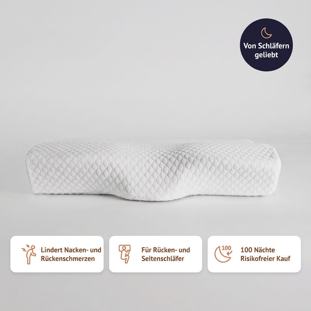 CLENOA NeckRest, Kissen für Nacken- und Rückenschmerzen – Tiefer, erholsamer Schlaf